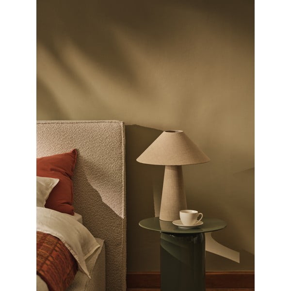 Krēmkrāsas polsterēts gultas galvgalis 189x100 cm Olivia – Micadoni -image-2