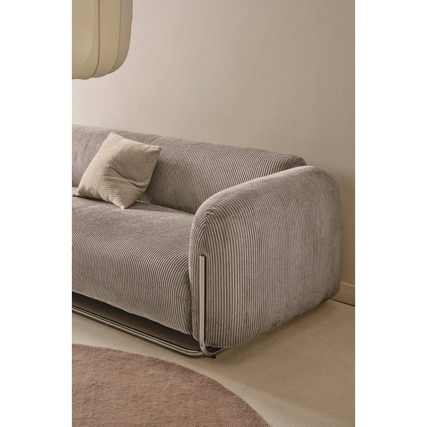 Pelēkbēšs velveta dīvāns 234 cm Everman – Jotex-image-1