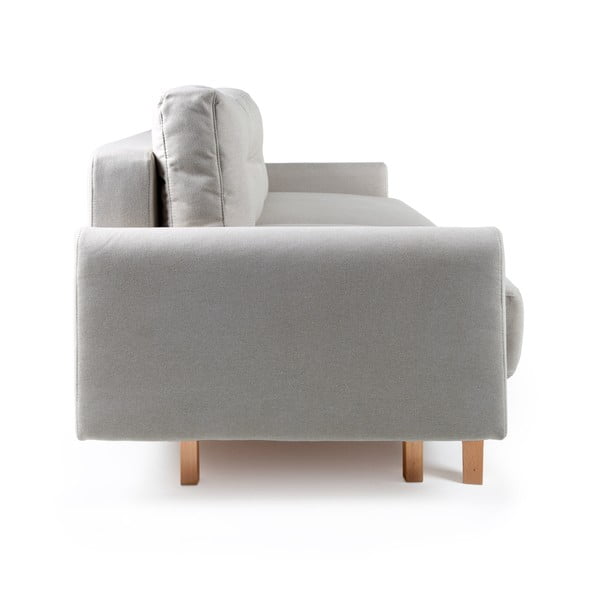 Gaiši pelēks izvelkamais dīvāns Bonami Selection Pop-image-3