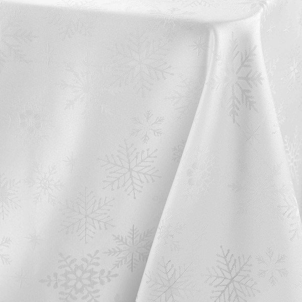 Žakarda galdauts ar Ziemassvētku motīvu 140x300 cm Flocons – douceur d'intérieur-image-3