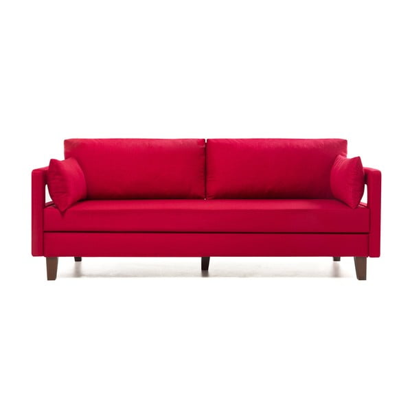 Sarkana dīvāns gulta Balcab Home Hannah