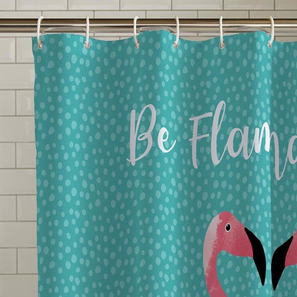 Dušas aizkars 180x180 cm Flamingo – Catherine Lansfield-image-1