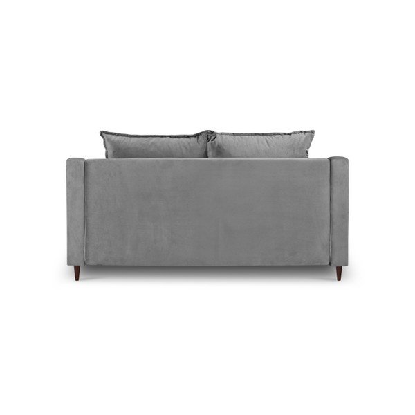 Pelēks samta dīvāns Mazzini Sofas Freesia, 150 cm-image-3