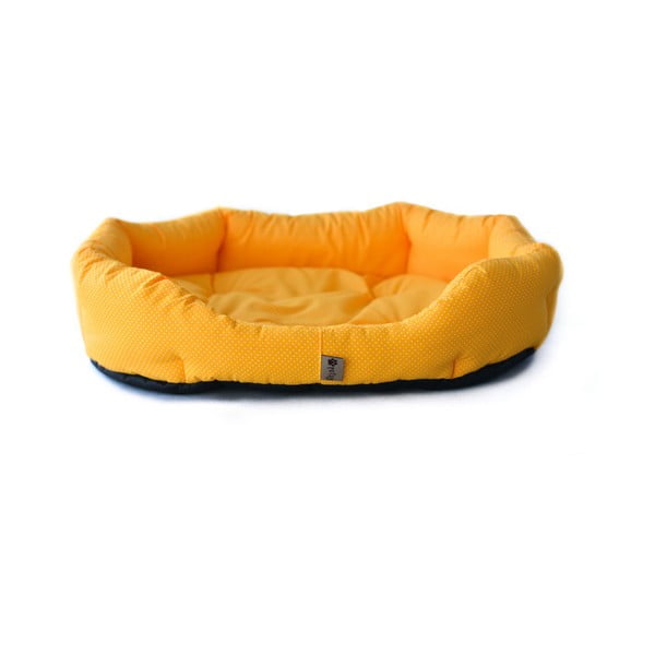 Dzeltena kokvilnas gulta mājdzīvniekiem 75x60 cm Sunny – Petsy