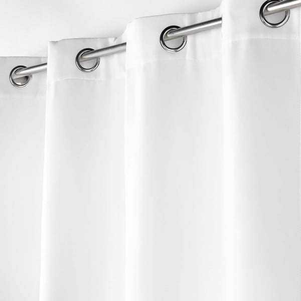 Balts mikrošķiedras siltumizolējošs aizkars 135x260 cm Micropolar – douceur d'intérieur-image-1