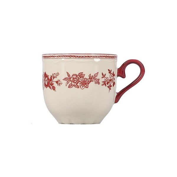 Bordo/ziloņkaula krāsas porcelāna tasīte 215 ml Cyril – S|P Collection