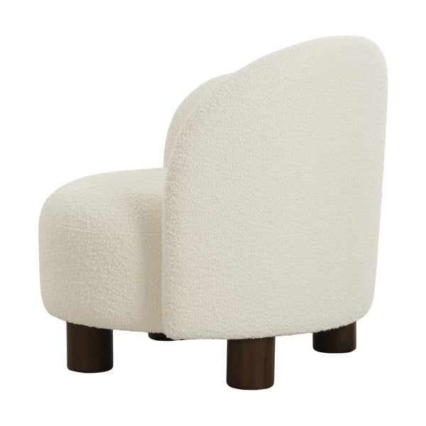 Balts atpūtas krēsls no buklē auduma Honolulu – House Nordic-image-3