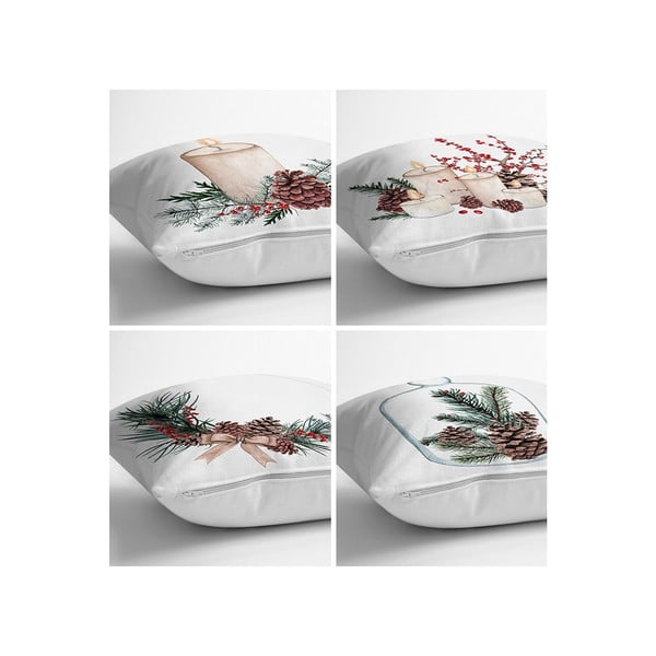 Spilvendrānas (4 gab.) 43x43 cm – Minimalist Cushion Covers-image-1