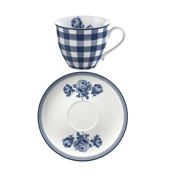 Porcelāna krūze ar apakštasīti Creative Tops Vintage Indigo, 200 ml-image-1