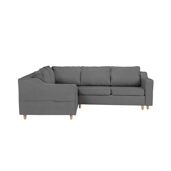Mazzini Sofas Jonquille četru sēdvietu dīvāns, pelēks, kreisais stūris-image-2