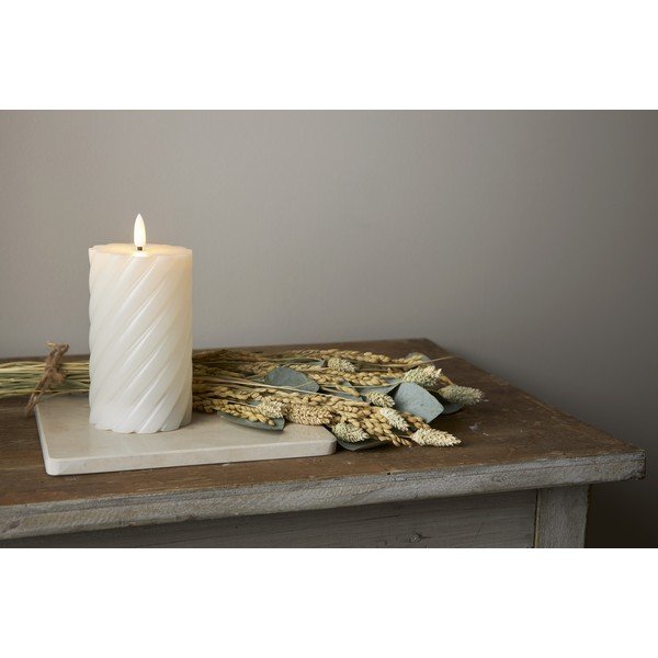 Balta LED svece Star Trading Flamme Swirl, augstums 15 cm-image-4