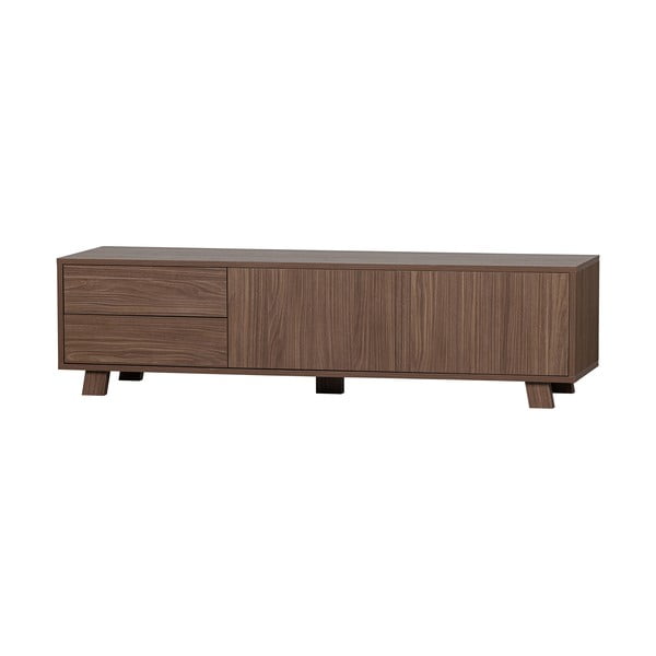 Dabīga toņa TV galdiņš ar riekstkoka imitāciju 160x42 cm Seppe – WOOOD-image-2