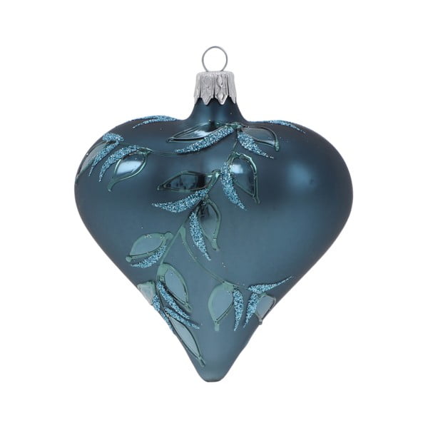 3 zilu Ziemassvētku rotājumu komplekts Ego Decor Heart