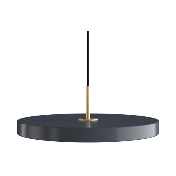 Tumši pelēka griestu lampa UMAGE Asteria, ⌀ 43 cm