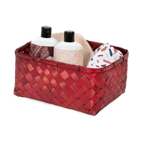 Sarkans bambusa uzglabāšanas grozs Compactor Hanoi, 30 x 23 cm-image-1