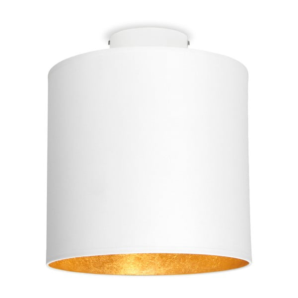 Balta griestu lampa ar zelta detaļām Sotto Luce MIKA Elementary S PLUS CP