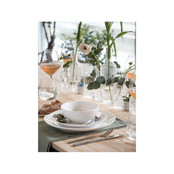 Sudraba krāsas nerūsējošā tērauda galda piederumi (16 gab.) Fuga – Gense-image-2