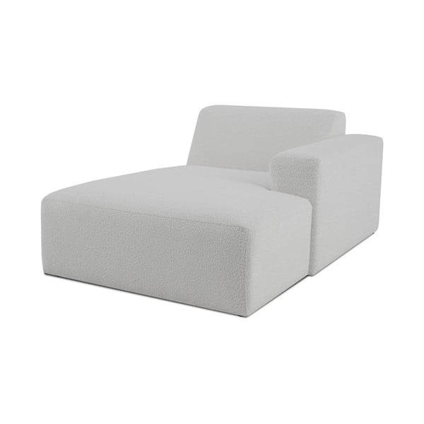 Balts modulārais dīvāns no buklē auduma (ar labo stūri) Roxy – Scandic-image-1