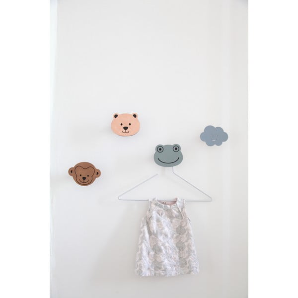 Dūmakaini zaļš tērauda sienas āķis Frog Dot Nupo – LIND DNA-image-1