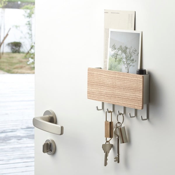 Balts sienas atslēgu turētājs YAMAZAKI Rin-image-1