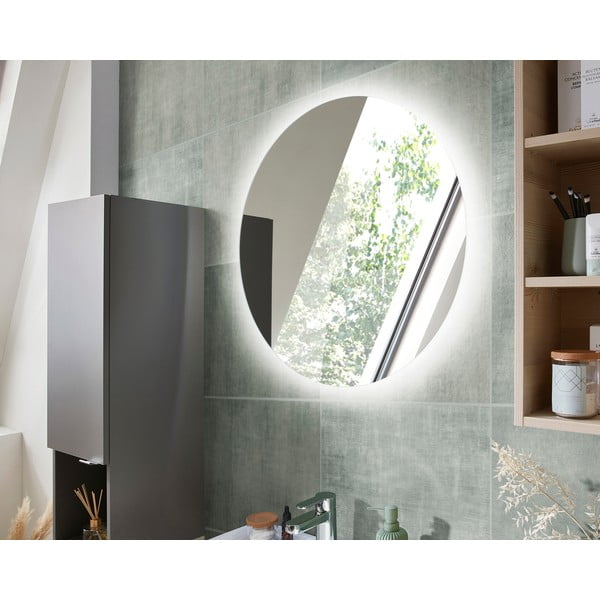 Sienas spogulis ar gaismu ø 70 cm Quickset 393 – Pelipal-image-1