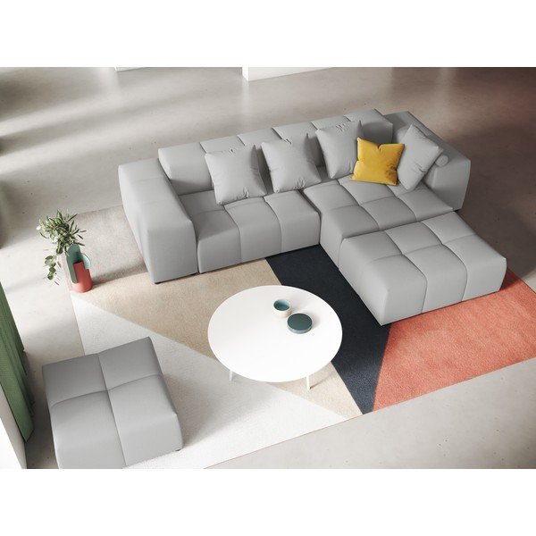 Pelēks stūra dīvāns (maināms stūris) Rome – Cosmopolitan Design -image-1