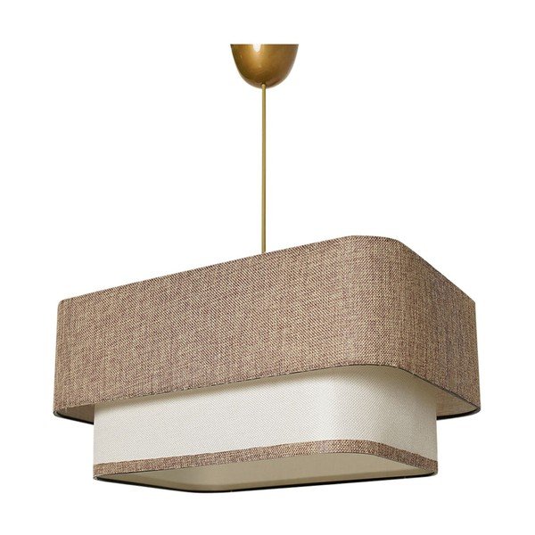 Bēša/krēmkrāsas piekaramā lampa ar džutas abažūru Varianza – Opviq lights