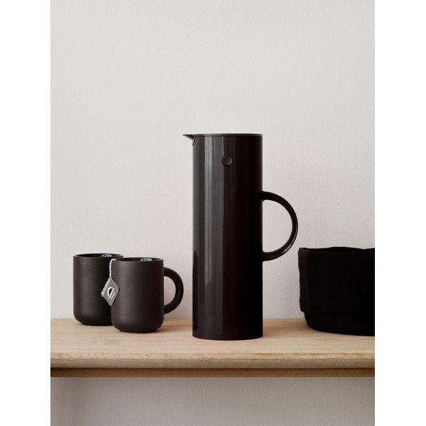 Melns plastmasas termosa kanna 1 l EM77 – Stelton-image-1