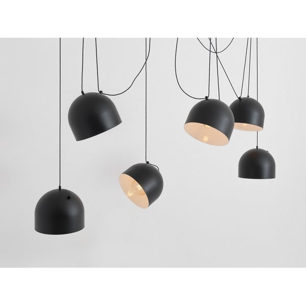 Melna piekaramā lampa ar metāla abažūru 250x250 cm Popo – CustomForm-image-2