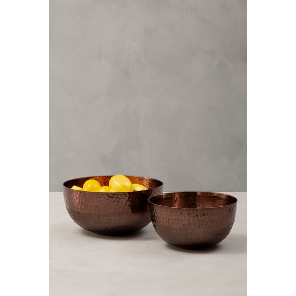 Vara krāsas metāla servēšanas bļodas (2 gab.) ø 26 cm Solis – Premier Housewares-image-1