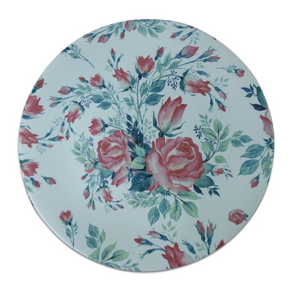 Zils keramikas šķīvis Rozes, ⌀ 26 cm