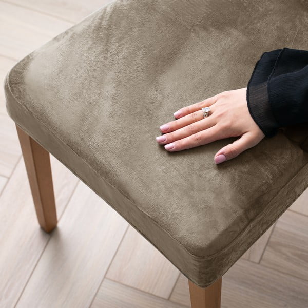 Pelēkbēšs uzvelkams pārvalks krēslam 48 cm Sento – Restilo-image-1