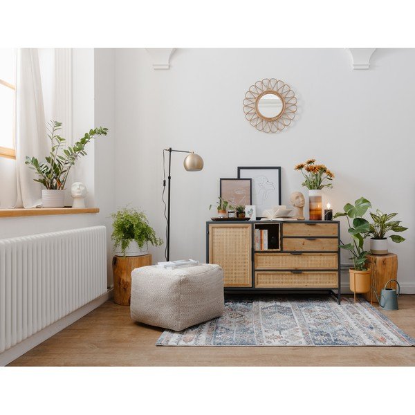 Sienas spogulis no rotangpalmas WOOX LIVING Ratta-image-1