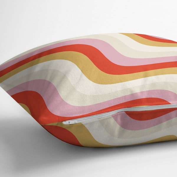 Spilvendrāna 43x43 cm Creamy Raspberry Swirl – Mila Home-image-2