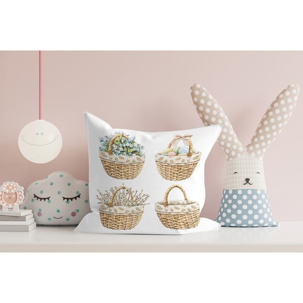 Spilvendrāna ar Lieldienu motīvu 43x43 cm – Mila Home-image-2