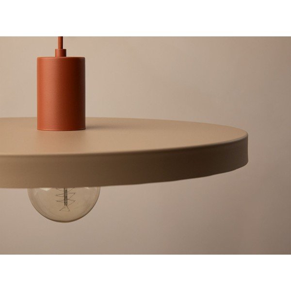 Bēša metāla piekaramā lampa ø 40 cm Ori – Micadoni -image-1