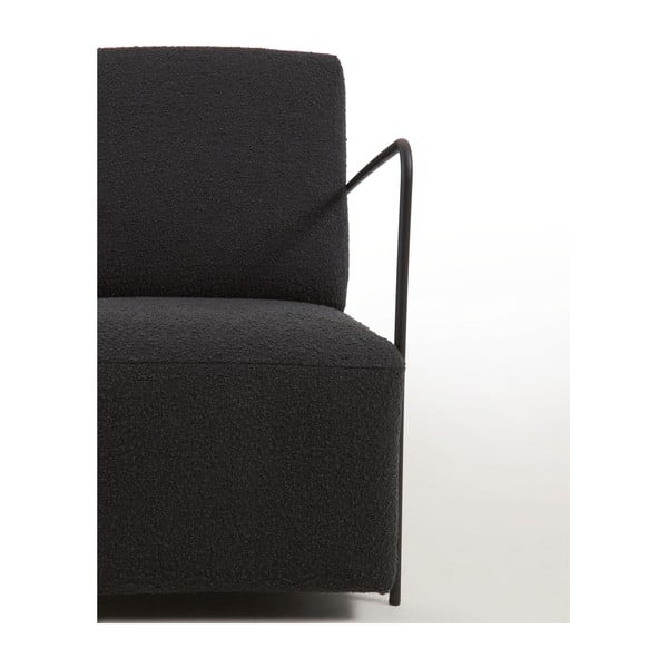 Melns krēsls Gamer – Kave Home-image-4