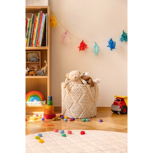 Uzglabāšanas tekstila uzglabāšanas grozs ø 40x40 cm Pearl M – Bonami Essentials-image-1