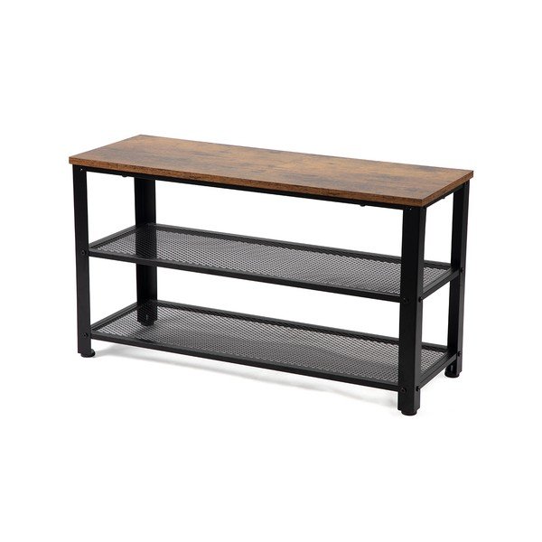 Melns tērauda apavu plaukts 80x45x30 cm Arne – Bonami Essentials