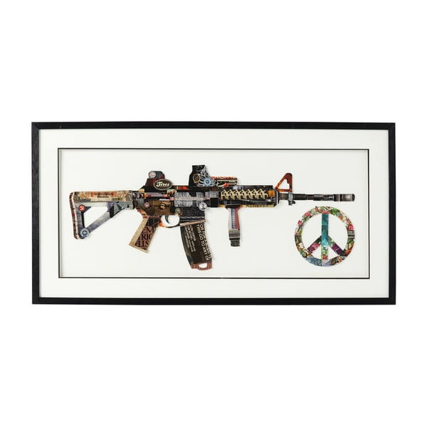 Glezna rāmī Kare Design Art Peace No War, 100 x 50 cm