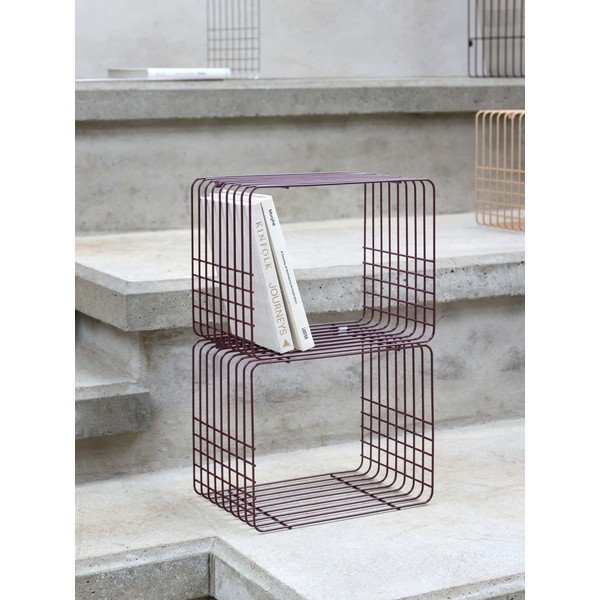 Bordo daudzlīmeņu metāla sienas plaukts 38 cm Wire – Mette Ditmer Denmark-image-3