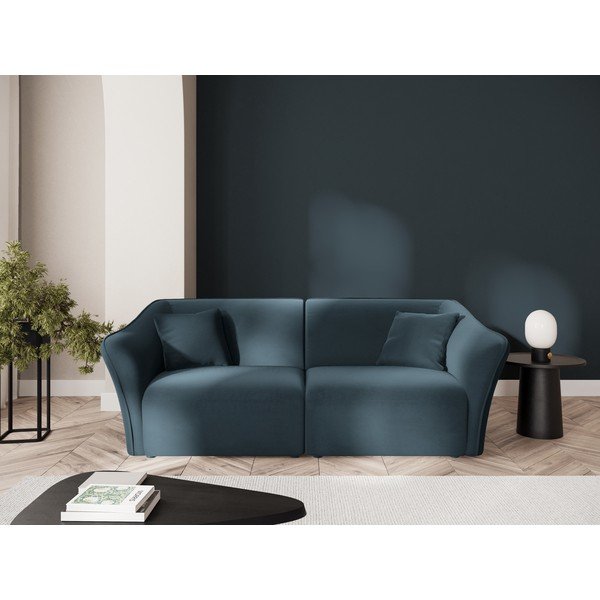 Zils samta dīvāns 206 cm Tokyo – Cosmopolitan Design-image-1