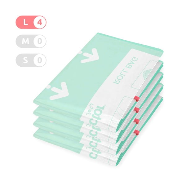 Vakuuma maisi apģērbam (4 gab.) Roll Up L – Compactor-image-1