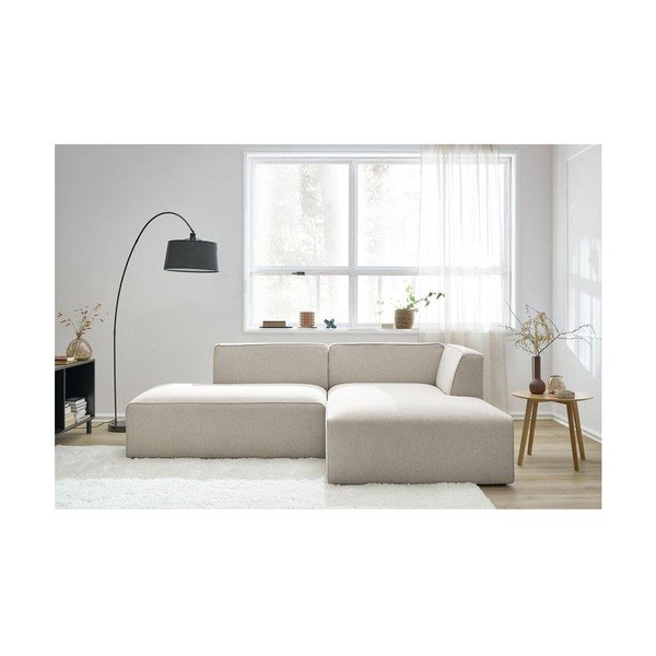 Bēšs modulārais stūra dīvāns (ar labo stūri/L veida) Megeve – Bobochic Paris-image-4
