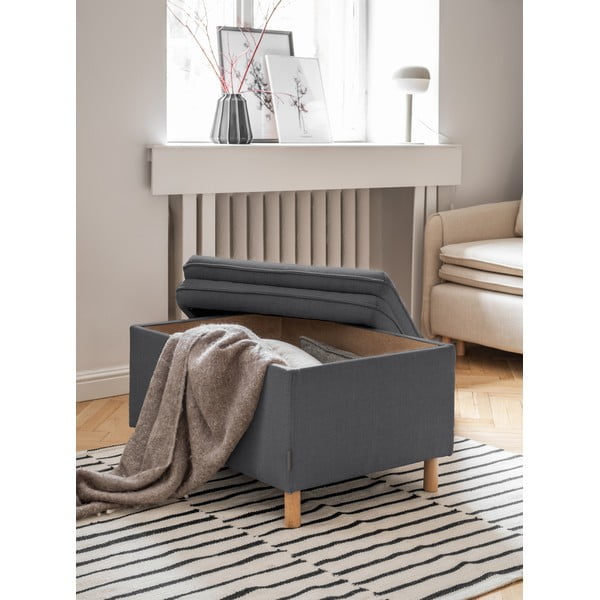 Tumši pelēks kāju soliņš Simon – Miuform-image-2