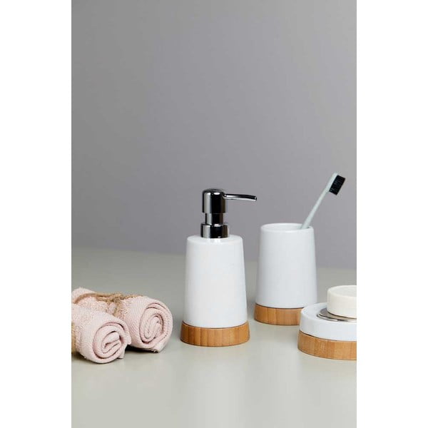 Balts keramikas vannas istabas piederumu komplekts Bamboo – Wenko-image-1