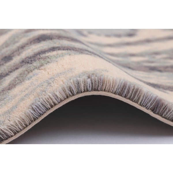 Piparmētru zaļš/bēšs vilnas paklājs 133x190 cm V&A Calisia Kelp – Agnella-image-1