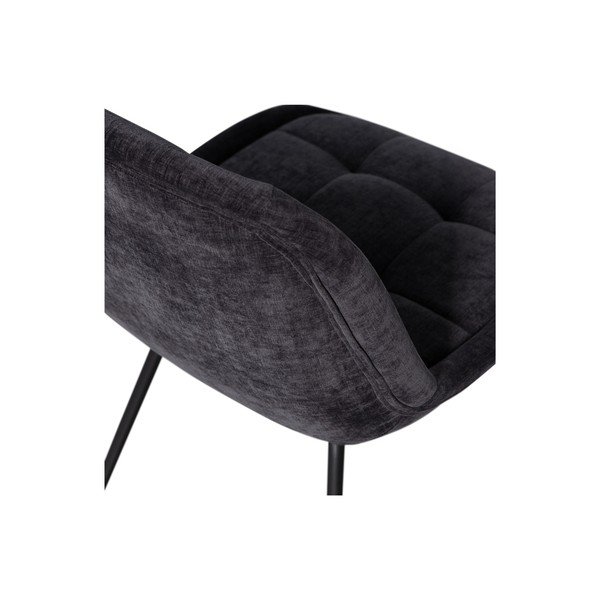 Tumši pelēki samta pusdienu krēsli (2 gab.) Crate – BePureHome-image-4
