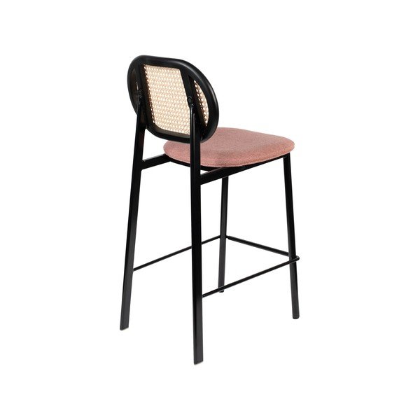 Melns/gaiši rozā bāra krēsls 94 cm Spike – Zuiver-image-4