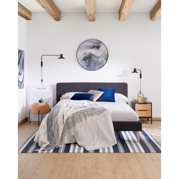 Melna sienas lampa ø 20 cm Aria – Kave Home-image-2